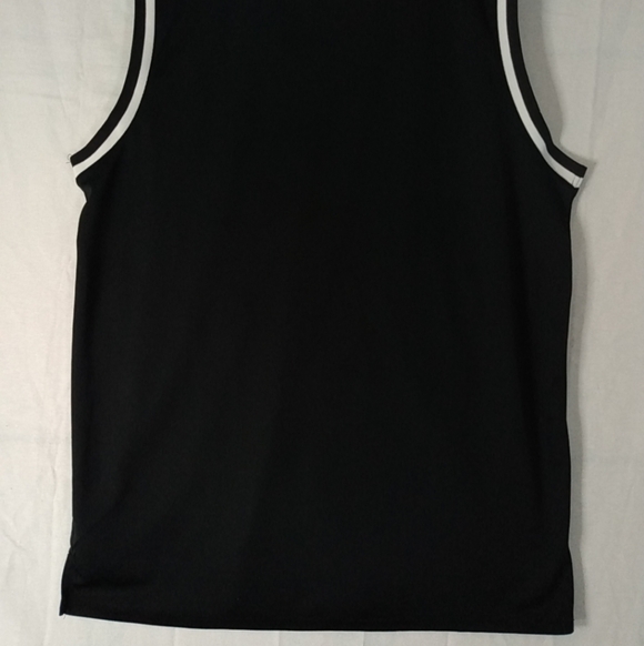 NBA Unk CHICAGO BULLS Black Pinstripe Basketball Jersey Men's XXL Embroidered - Picture 7 of 7